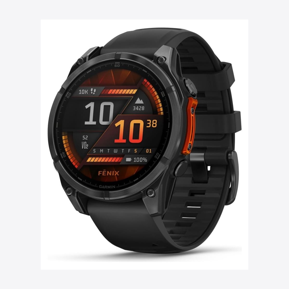 Garmin fēnix 8 – Skiffergrå Stål/svart