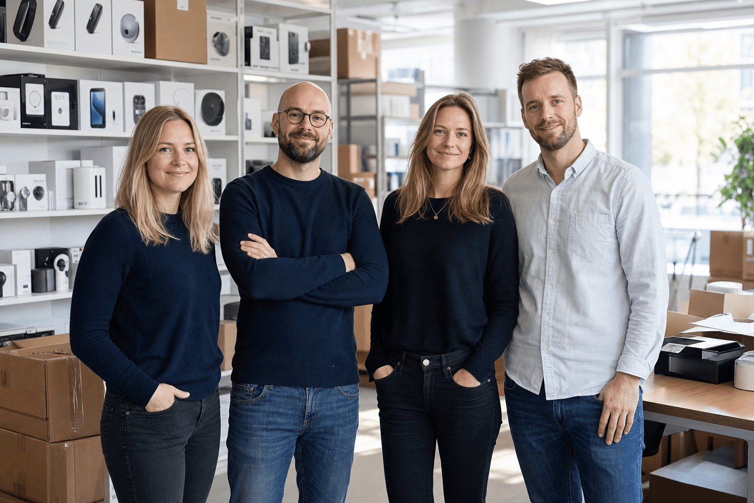 Teamet bakom Pryltorget — lager och kundservice i Sverige